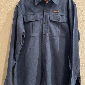 Patagonia Farriers Workwear Shirt Hemp Blend Long Sleeve Mens Size XL